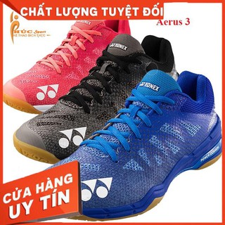 Giày Cầu Lông YONEX Aerus 3 màu😘FREESHIP😘TẶNG TẤT😘BẢO HÀNH 12 THÁNG😘Giày cầu lông, bóng chuyền, bóng bàn, tenis