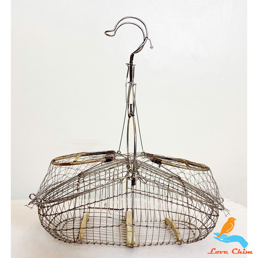 Lồng bẫy Sài Gòn inox Khuyên, Lồng bẫy chim khuyên, Lồng bẫy khuyên inox LOVECHIM