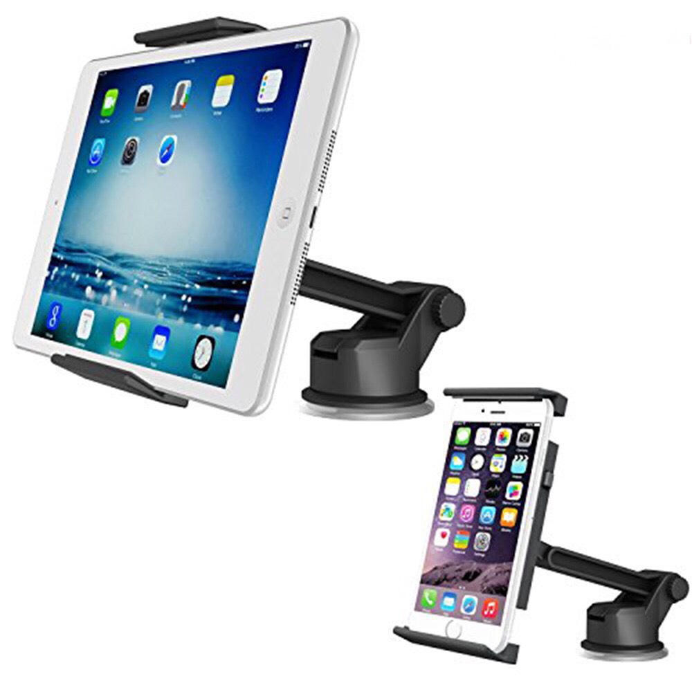 Kẹp đế hít ĐT, máy tính bảng trên xe hơi xoay 360 độ