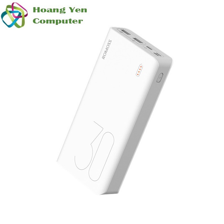 [SALE63]  Sạc Dự Phòng Romoss Sense 8 Plus 30000mah Quick Charge 3.0 PD 18W 3 Cổng Sạc Vào - BH 1 Năm | Romoss Sense 8+