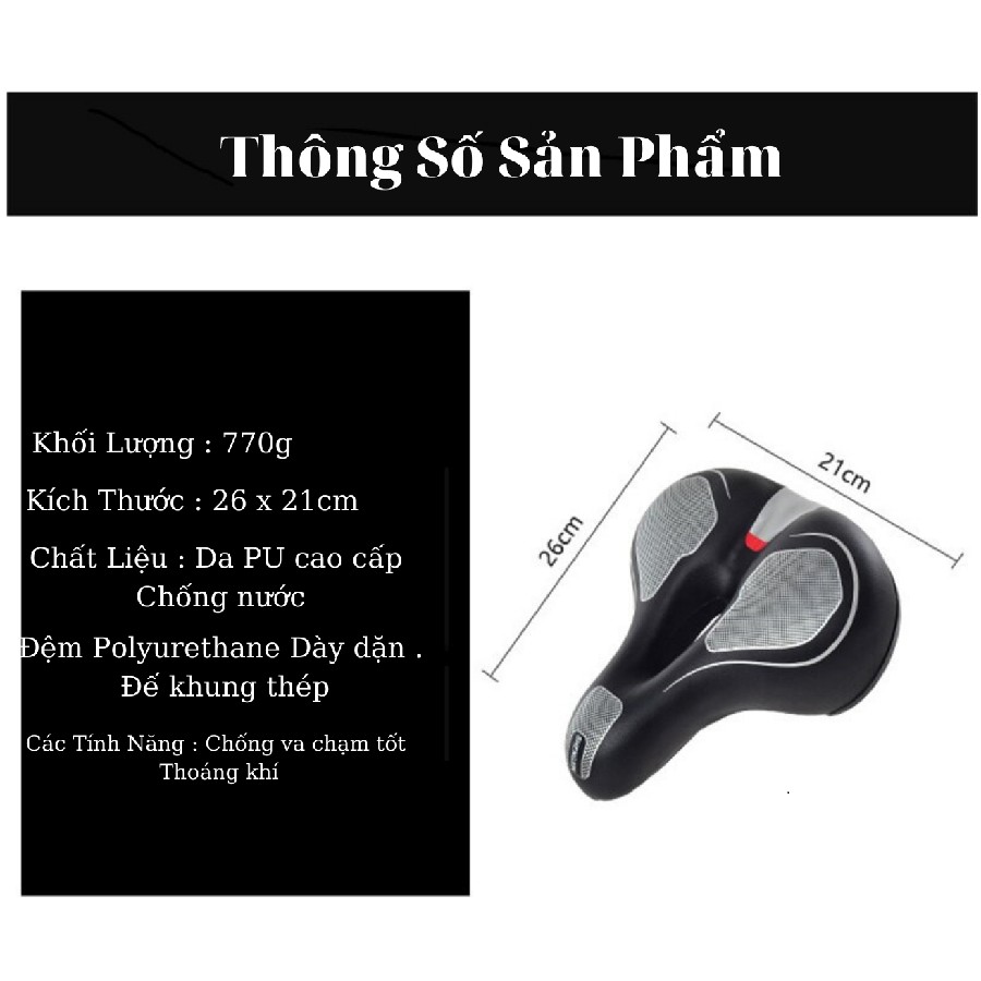 Yên xe đạp , yên xe đạp thể thao , Carbon siêu êm , Chính hãng Shengxin , da PU cao cấp - Tặng kèm chuông