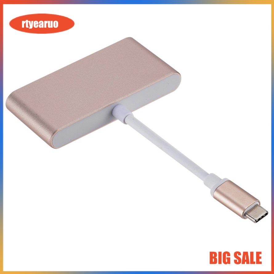 Bộ Chuyển Đổi 4 Trong 1 Từ Usb 3.1 Type-C Sang Usb Hub Type-C