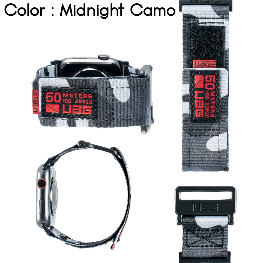 Dây đeo nylon UAG nhiều màu tùy chọn thích hợp cho Apple Watch 7 6 5 4 3 2 1 45mm/41mm 44mm / 42mm / 40mm / 38mm