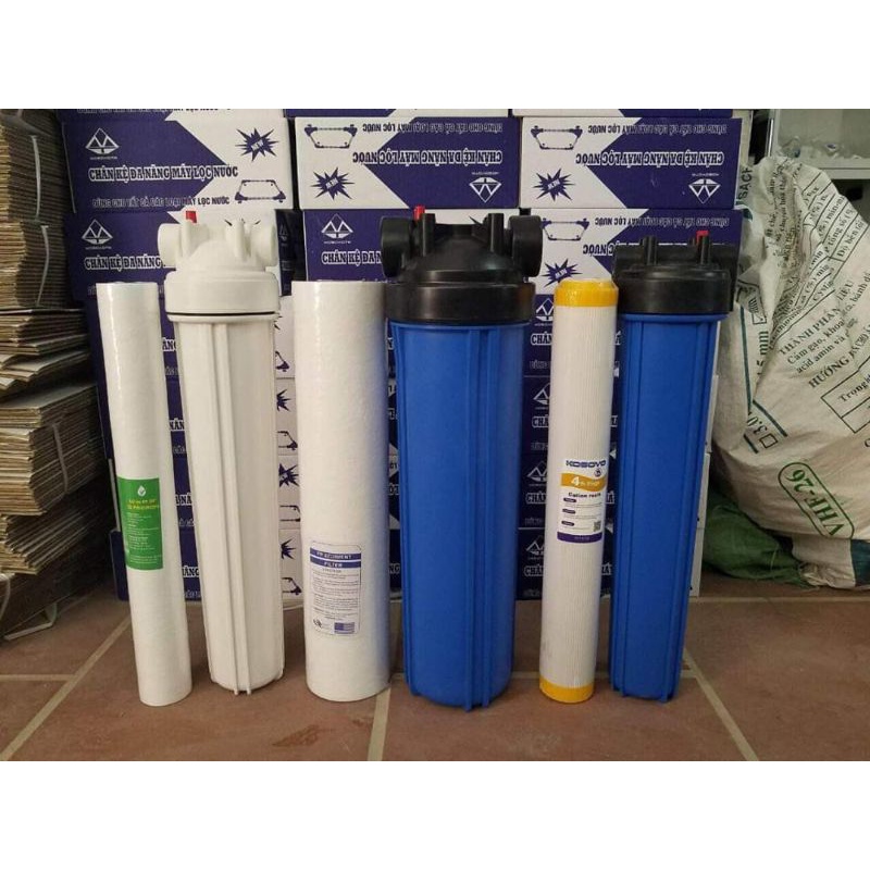 BỘ CỐC ĐƠN XANH BIGBLUE ⚡️ XẢ KHO ⚡️ 20 INCH  - BỘ LY ĐƠN CỐC BÉO 20 INCH LỌC NƯỚC , RỬA RAU , NẤU ĂN - BỘ ĐƠN LỌC THÔ