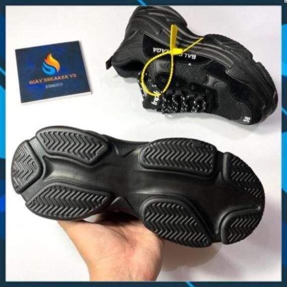Giày thể thao Nam Nữ Ulzzang, neaker 3len đen full, size 36-43 Full box AL6 " ' HOT
