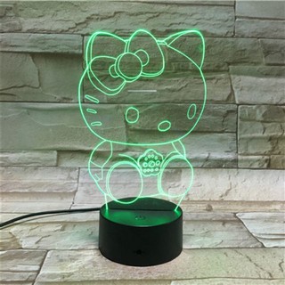 Đèn Ngủ 3D HÌnh Hello Kitty