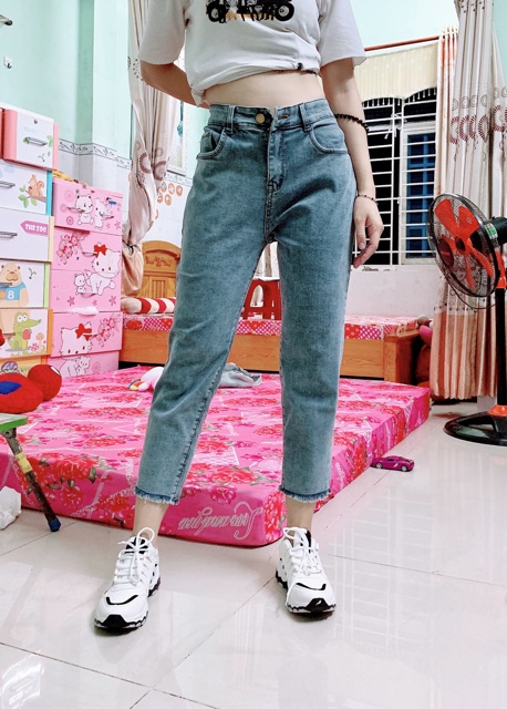 QUẦN JEAN 9 TẤC BIG SIZE LƯNG CAO CO DÃN MẠNH 2629
