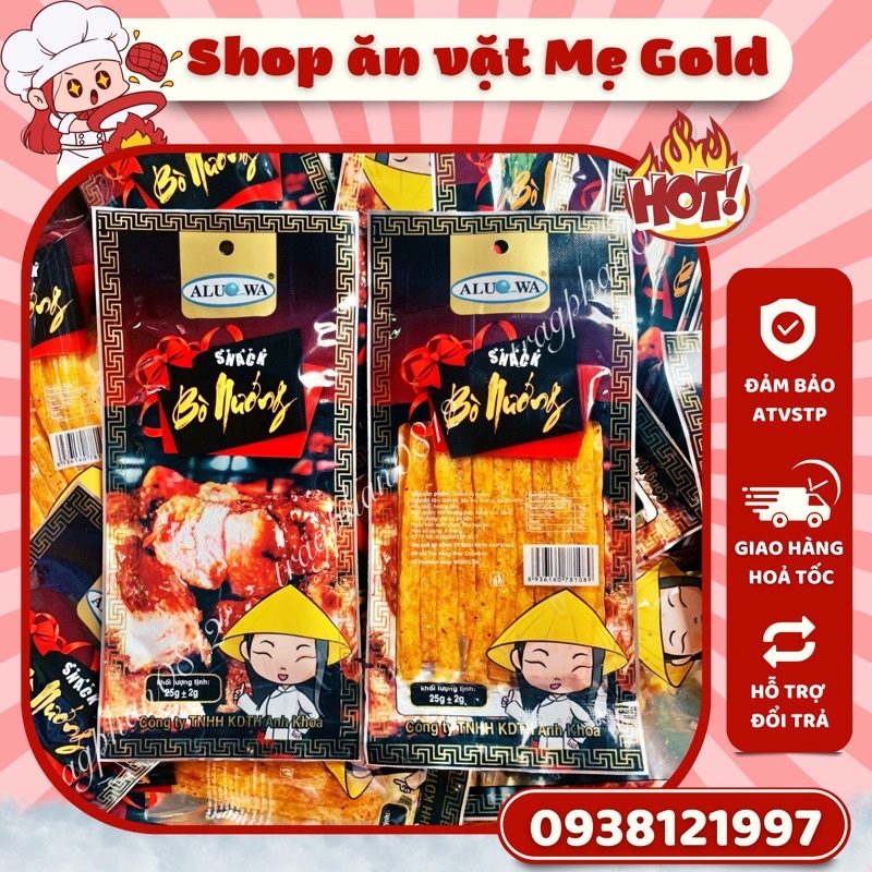 Snack bò nướng Aluowa