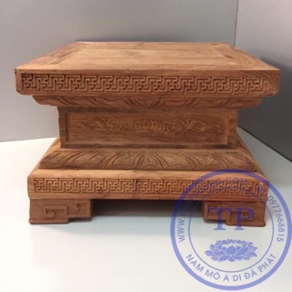 Đế kê tượng gỗ hương ( Mộc )