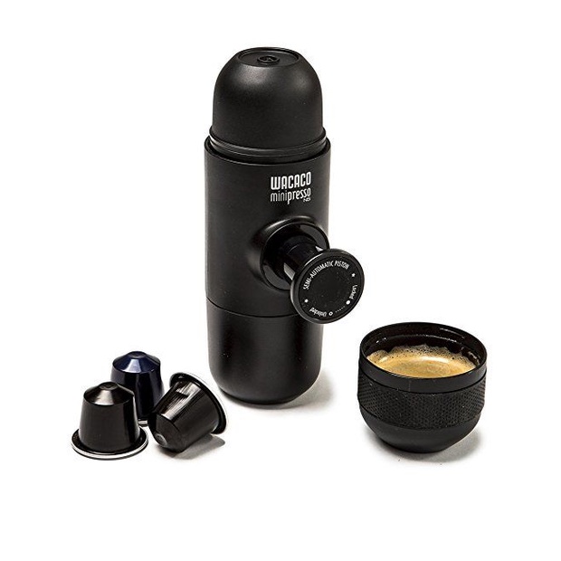 Máy Pha Cà Phê Espresso Đa Năng Đen Minipresso NS tiện lợi thích hợp cho nhà bếp, văn phòng, du lịch, dã ngoại