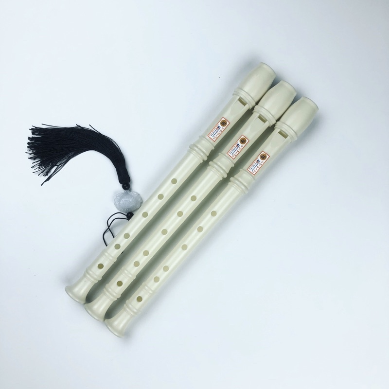 Sáo recorder 6, 8 lỗ trắng học sinh - sáo dọc cho mọi lứa tuổi - Thanh Tùng TB05