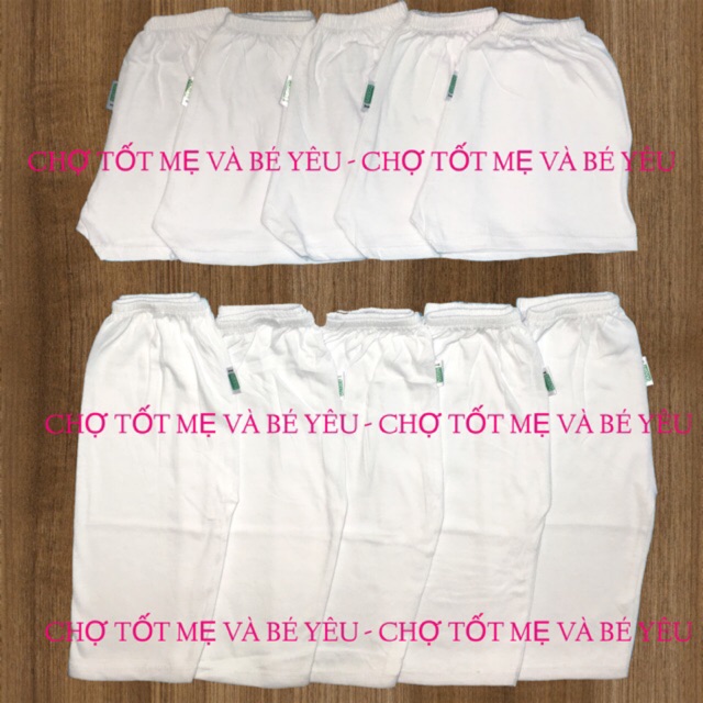 COMBO 10 QUẦN CHO BÉ SƠ SINH ( 5 quần ngắn,5 quần dài sơ sinh-15kg )