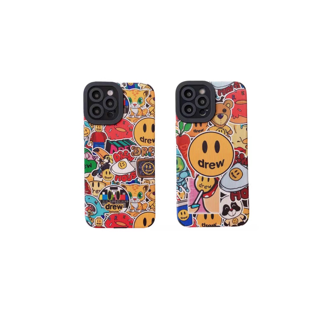 Ốp Điện Thoại Mềm Hình Mặt Cười Phong Cách Đường Phố Cho iPhone11promax 12 / xs / xr 13 / 14 Promax