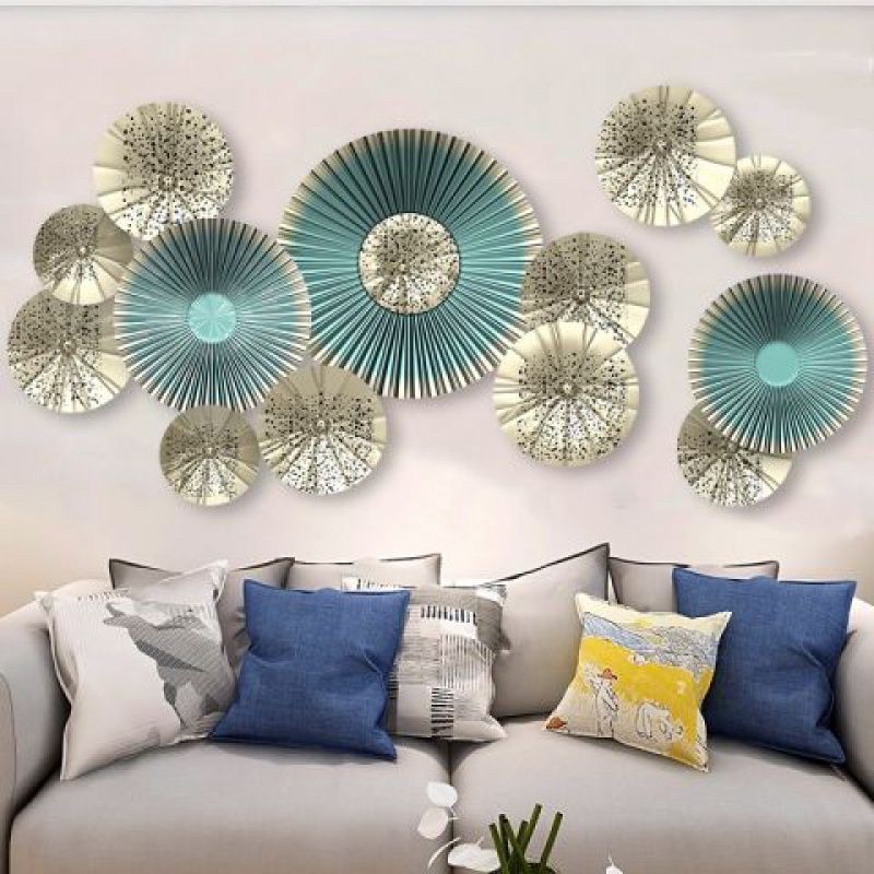 Decal dán tường mẫu vòng tròn 3d