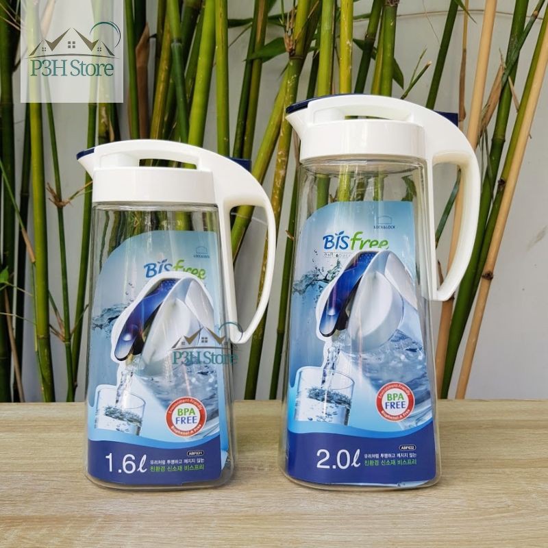 Bình nước Lock&Lock nhựa Tritan Bisfree One Touch dung tích 1.6L/2L ABF631 ABF632