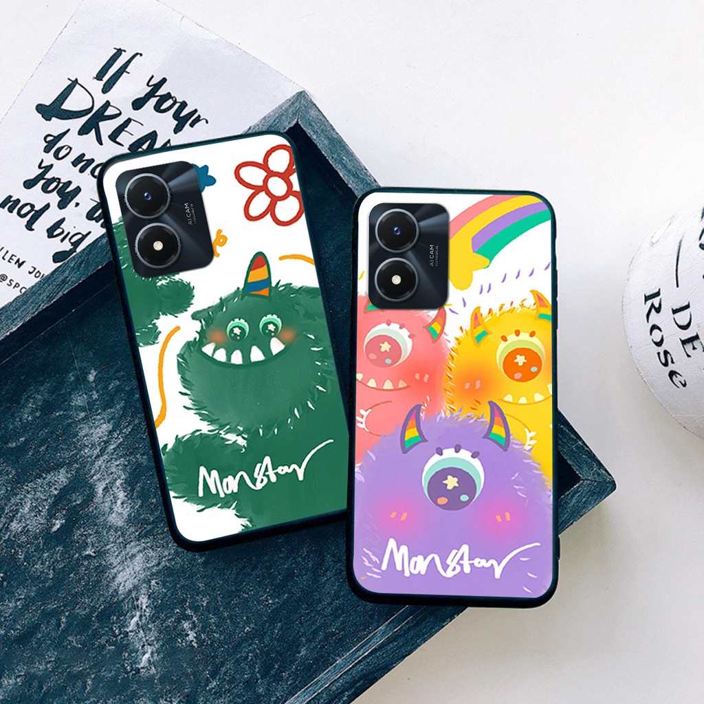 Ốp lưng Vivo Y02S - Vivo Y01 quái vật siêu cute giá rẻ cực đẹp
