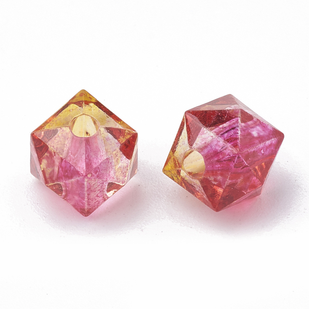 HANDMADE 100 Hạt Xâu Làm Trang Sức Bằng Acrylic 7.5x8mm