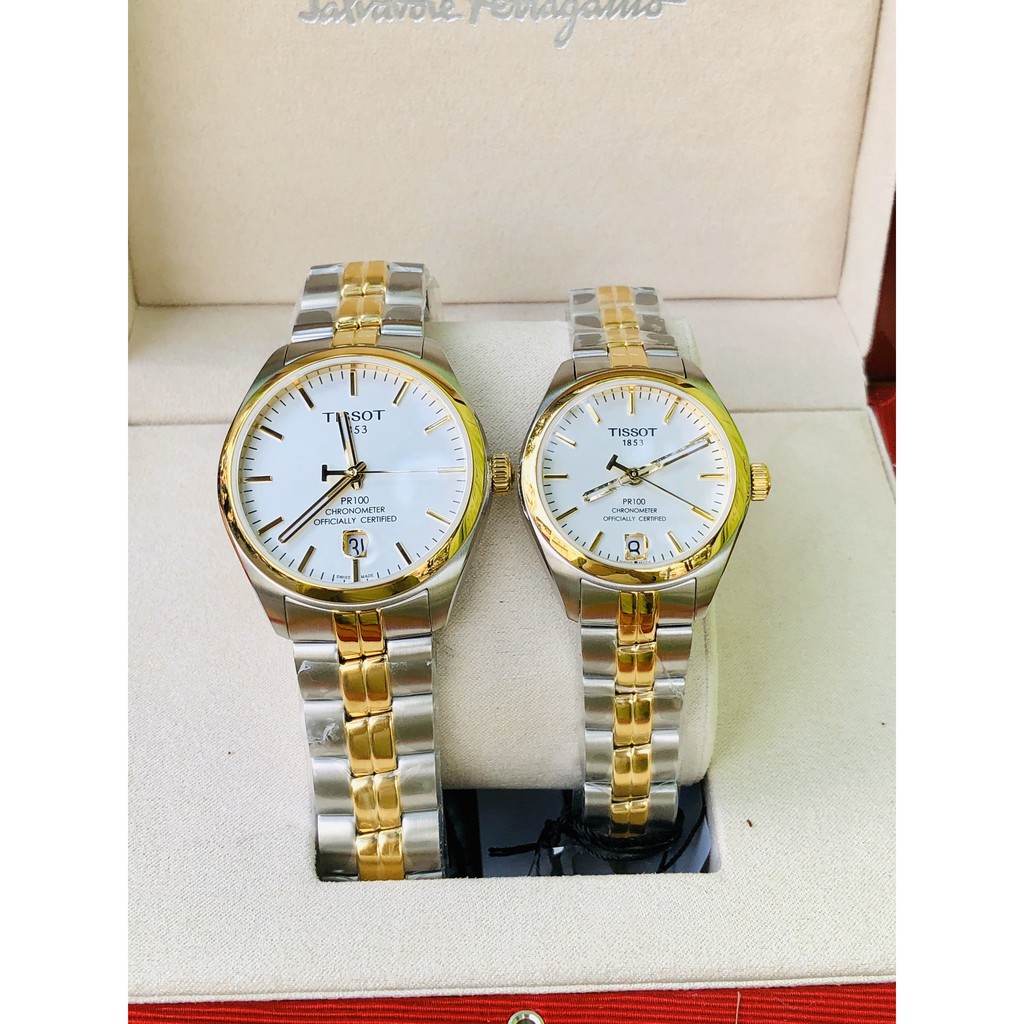 Cặp Đồng hồ nữ Tissot, cặp đôi hoàn hảo T101.408.22.031.00 và T101.208.22.031.00 - Máy Cơ - Kính Sapphire