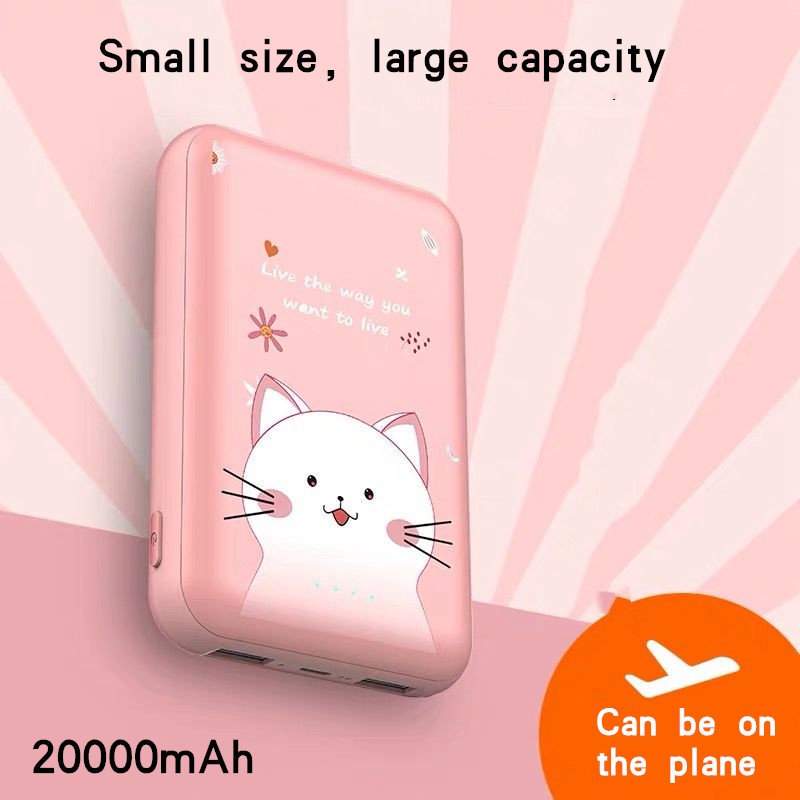 Pin Sạc dự phòng Y26 công suất lớn nhỏ 20000mAh kiểu dáng in hình động vật dễ thương nhỏ xinh