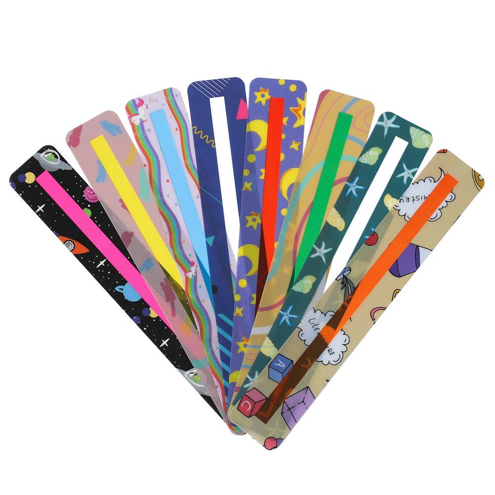 Bộ 8 Cuộn Băng Keo Nhựa PVC Đánh Dấu Trang Sách Nhiều Màu Sắc