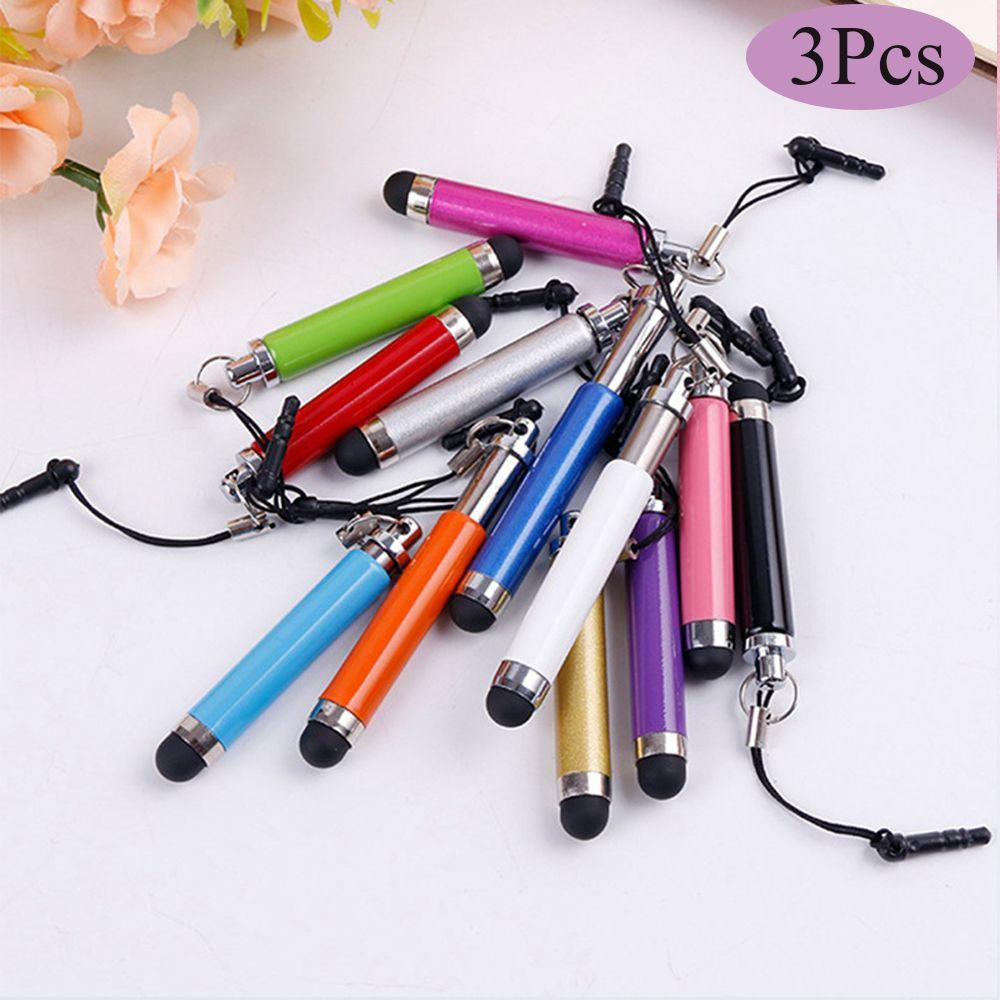 Set 3 Bút Cảm Ứng Điện Tử Có Thể Thu Gọn Cho Điện Thoại / Máy Tính Bảng / pc