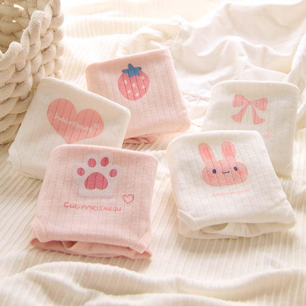 QQMALL Quần Lót Cotton Lưng Thun Đính Nơ Phong Cách Lolita