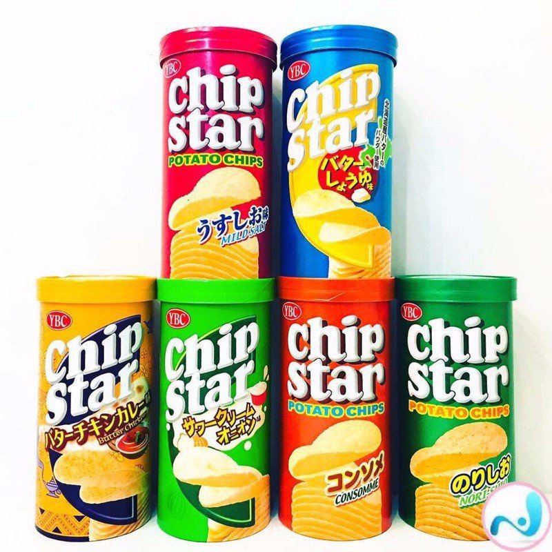 (Date 2023) GIÁ SỈ- Combo 8 hộp Khoai tây YBC Chip Star 50g - Nội địa Nhật Bản.