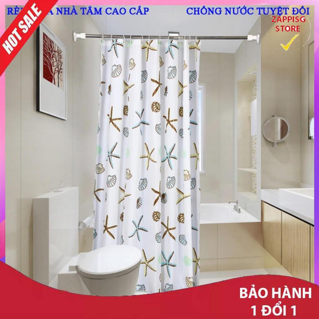 ✔️ Rèm nhà tắm,Rèm cửa nhà tắm chống nước ( hình sao biển)  - Bảo hành 1 đổi 1