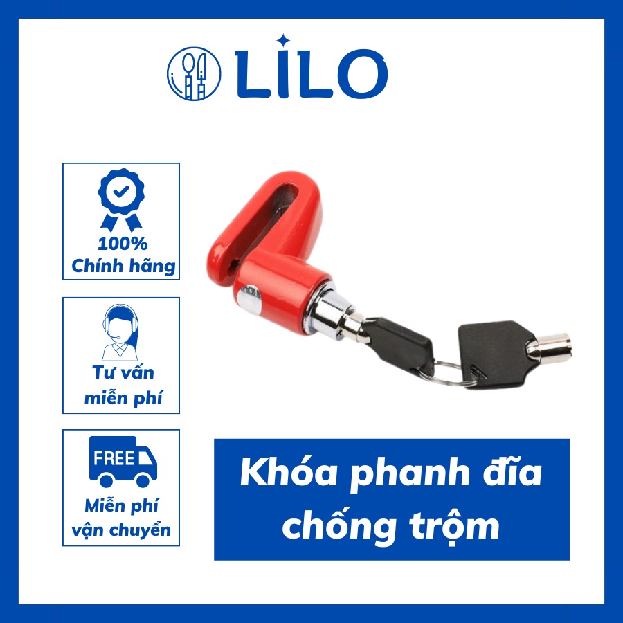Khóa phanh đĩa chống trộm xe đạp xe máy... nhỏ gọn bền đẹp DR598 MODACA