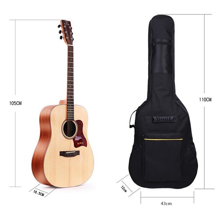 Bao đàn Guitar 3 lớp vải dù dầy 6mm