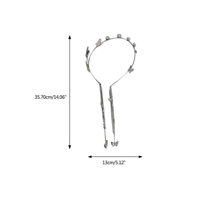 Băng Đô Cài Tóc Hình Bướm Lấp Lánh Thời Trang Cho Nữ YOUYO