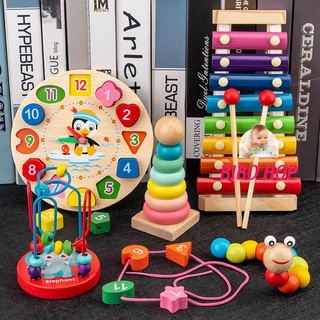Đàn gõ nhạc làm bằng gỗ đàn xylophone 8 thanh giúp bé kích thích phát triển giác quan