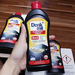 Chai dung dịch vệ sinh bếp từ Denkmit Đức 300 ml vệ sinh sạch sẽ