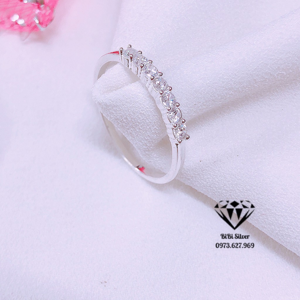 Nhẫn bạc nữ đẹp gắn đá nhỏ siêu xinh - Bạc Bibi