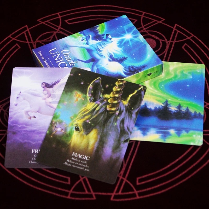 New Unicorn Oracle Cards Deck Mysterious Tarot Cards Game