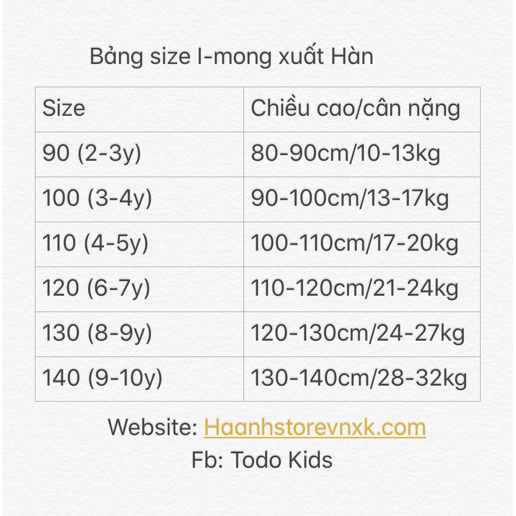 Bộ thu cotton lửng I MONG xuất Hàn cho bé (2 màu)