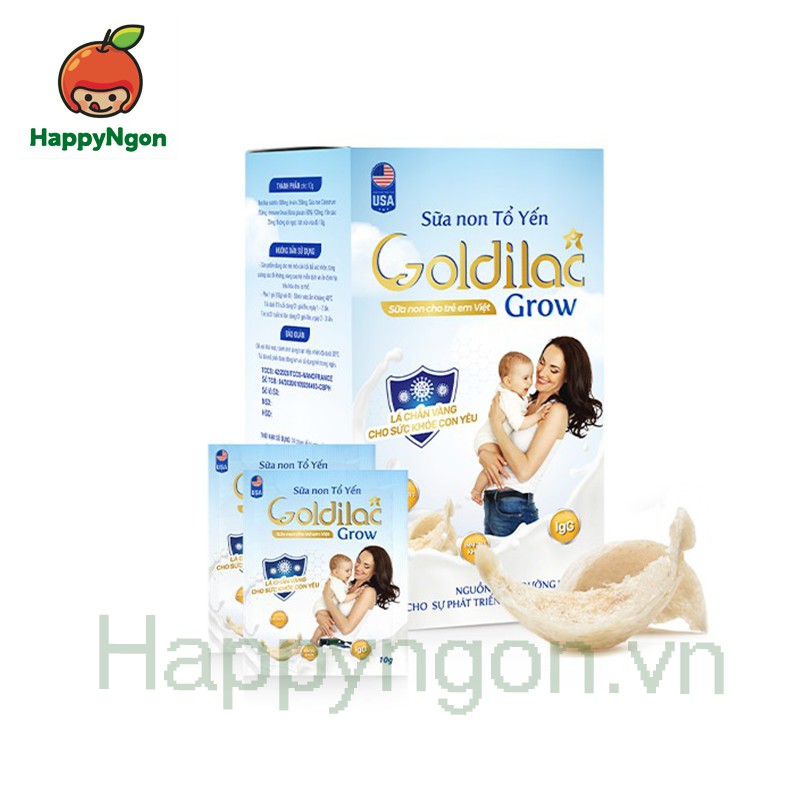 [CHÍNH HÃNG] 1 GÓI DÙNG THỬ SỮA NON TỔ YẾN GOLDILAC GROW
