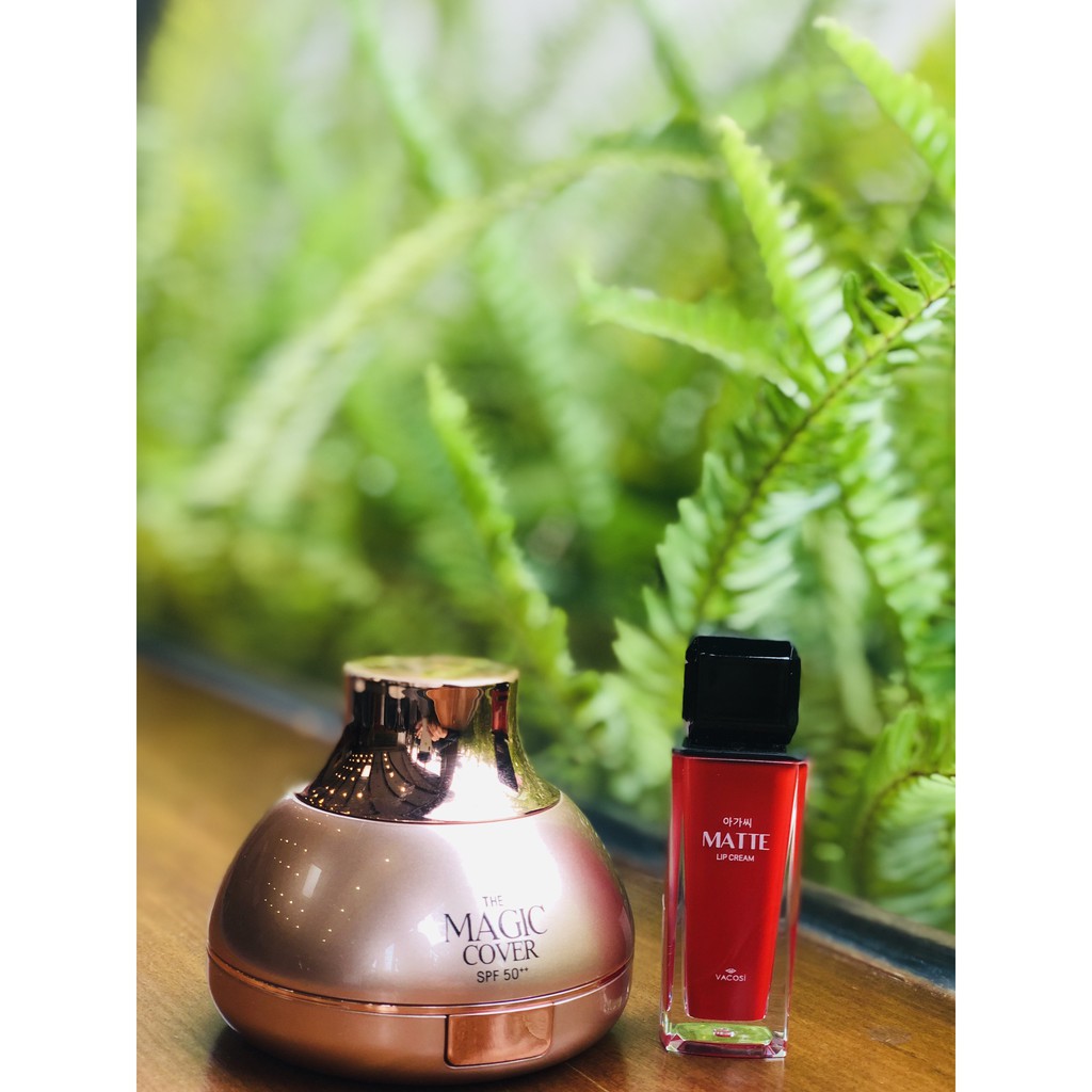 PHẤN NƯỚC TRANG ĐIỂM VACOSI MAGIC COVER CUSHION SPF50++ (KÈM lÕI) | BigBuy360 - bigbuy360.vn