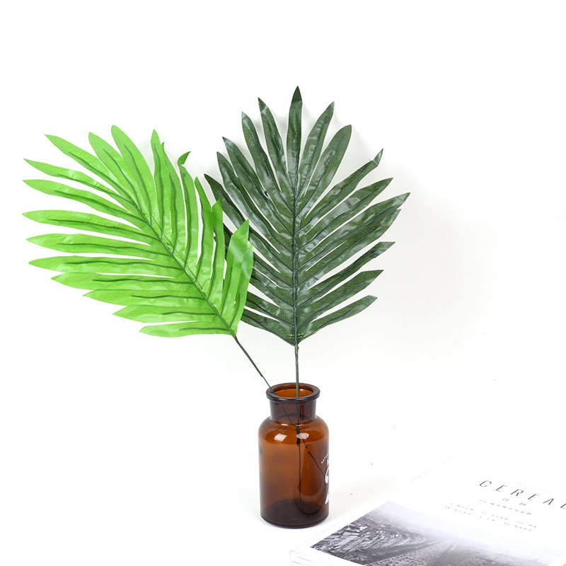 1 Nhánh Lá Cọ Nhân Tạo Màu Xanh Lá Cọ Dùng Trang Trí Bàn Ăn Nhà Cửa