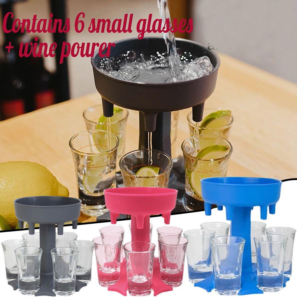 Giá Đỡ Ly Thủy Tinh 6 Ngăn Bằng Nhựa Tiện Dụng Cho Quán Bar