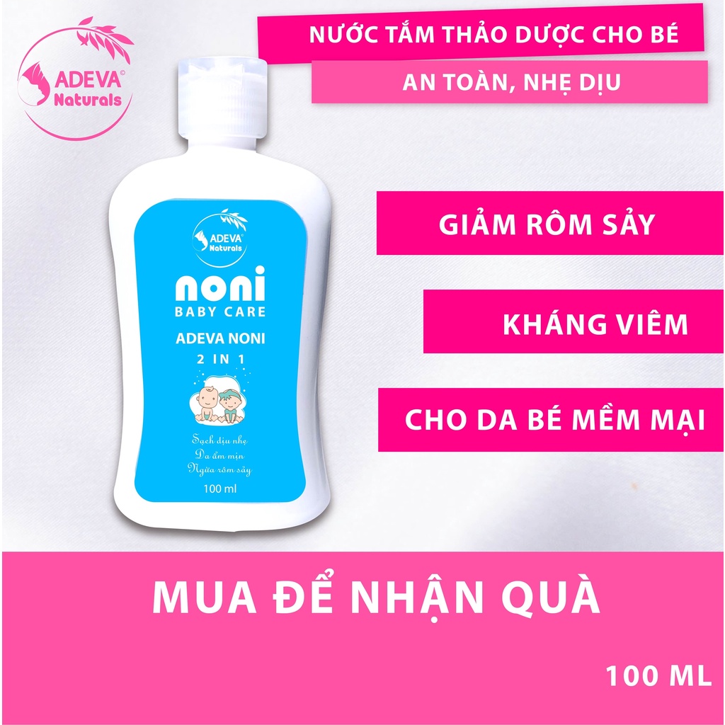 Nước tắm thảo dược cho bé ⚡FREESHIP⚡ Ngăn ngừa rôm sảy cho làn da bé mịn màng 100 ml