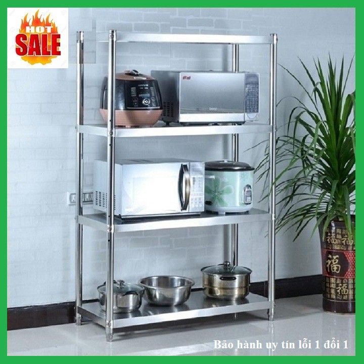 Kệ để lò vi sóng 4 tầng, chất liệu inox 304, kích thước: 100x53x35cm