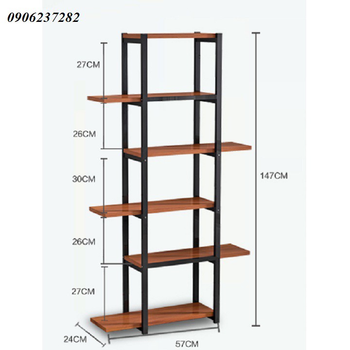 Kệ trang trí khung thép 6 tầng lệch, kệ để chậu hoa cây cảnh