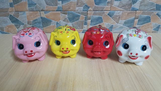 Heo nơ tiết kiệm gốm sứ cao cấp ( size 1 và size 2) | BigBuy360 - bigbuy360.vn