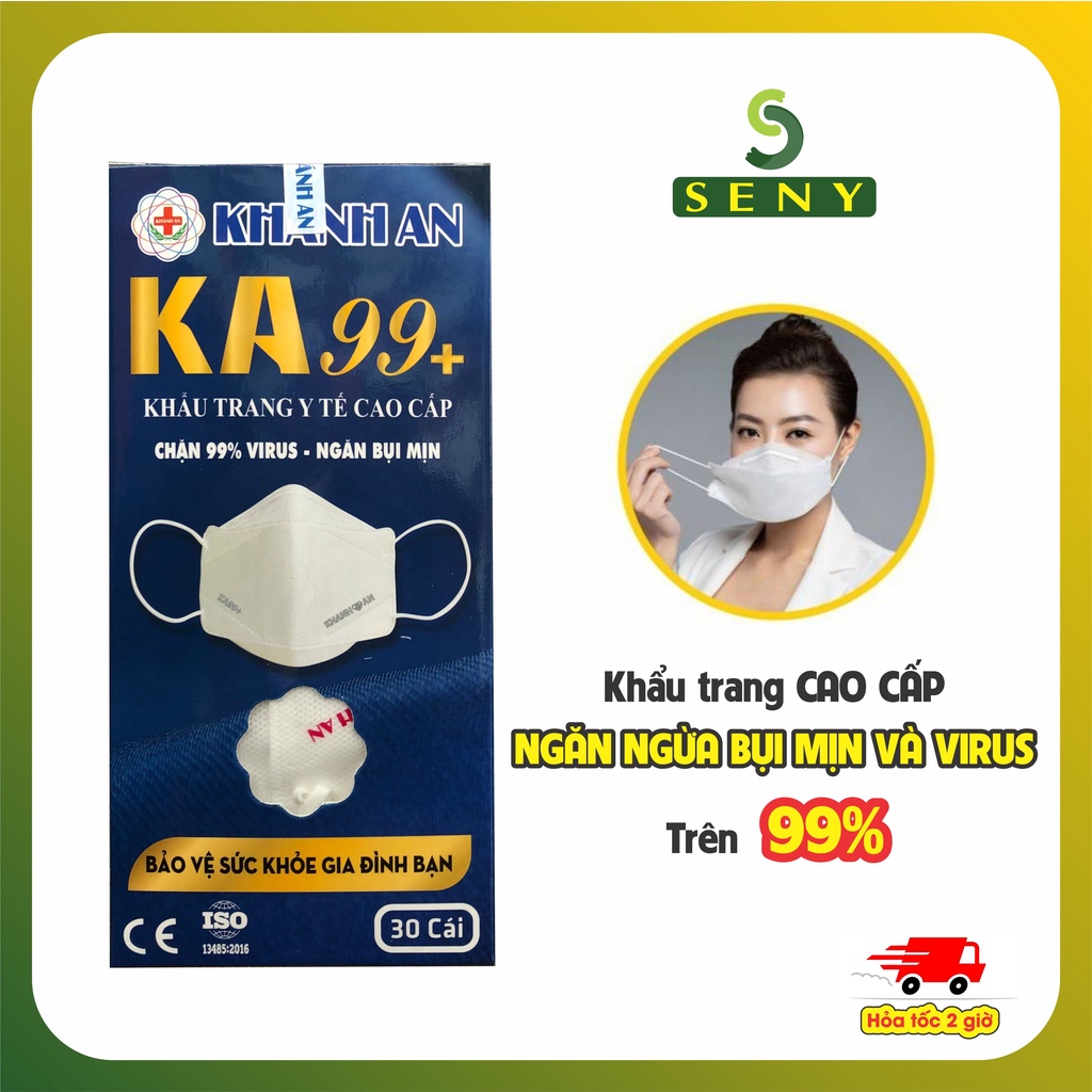 Khẩu Trang KF94 Nguyên Bản Khánh An KA99+ lọc đến 99% bụi mịn