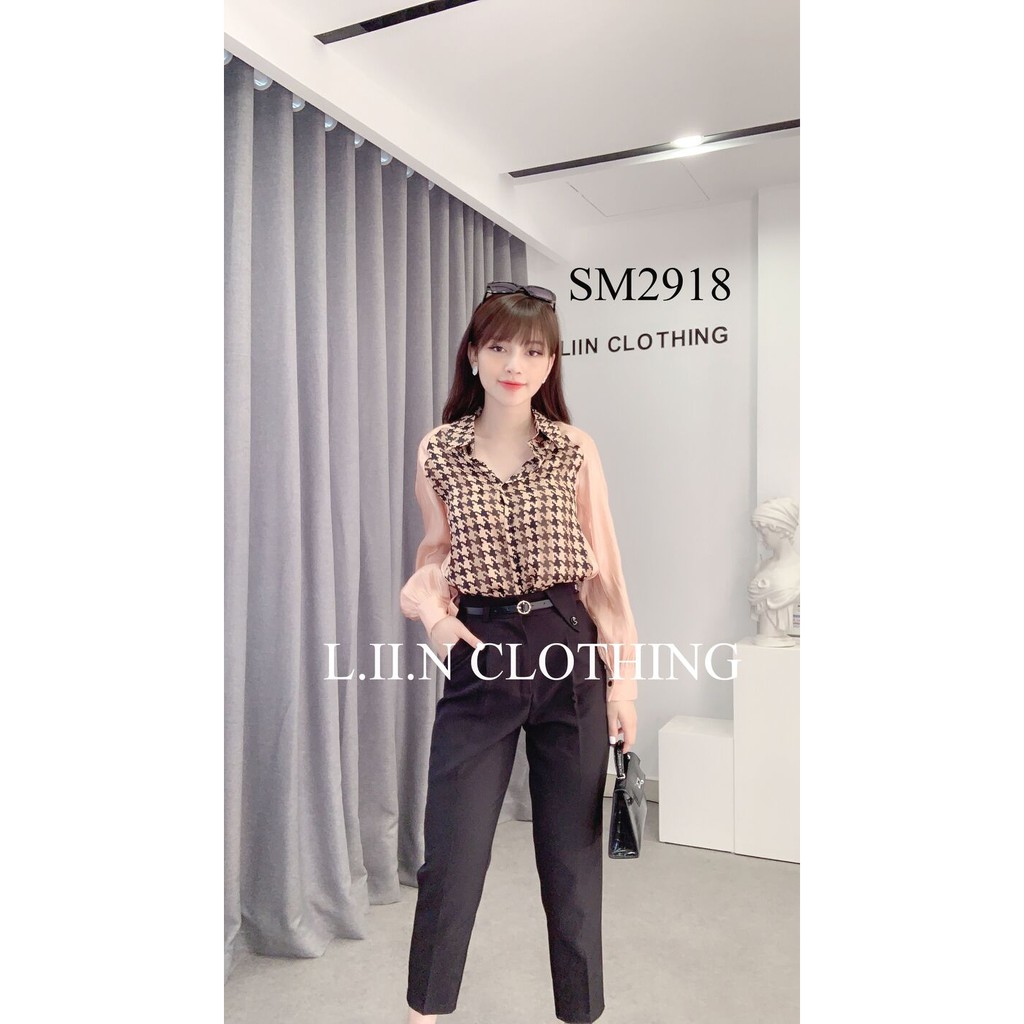 [Mã WABRM50 giảm 15% đơn 99k] Áo sơ mi nữ công sở Linbi dài tay, chất lụa cao cấp, sang trọng liin clothing SM2918 | BigBuy360 - bigbuy360.vn