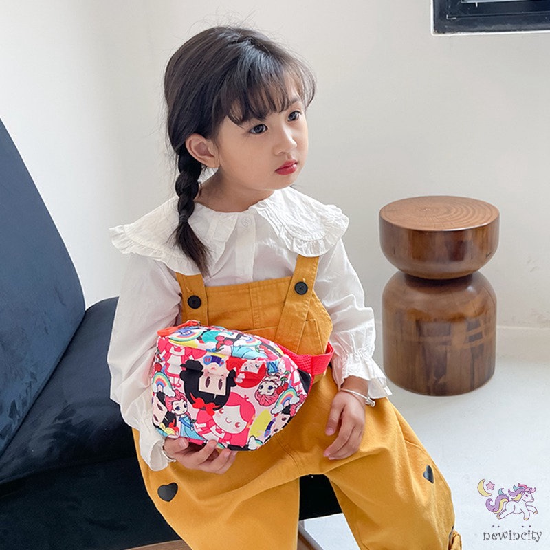 Túi Đeo Chéo Họa Tiết Hoạt Hình Phong Cách Hàn Quốc Cho Bé