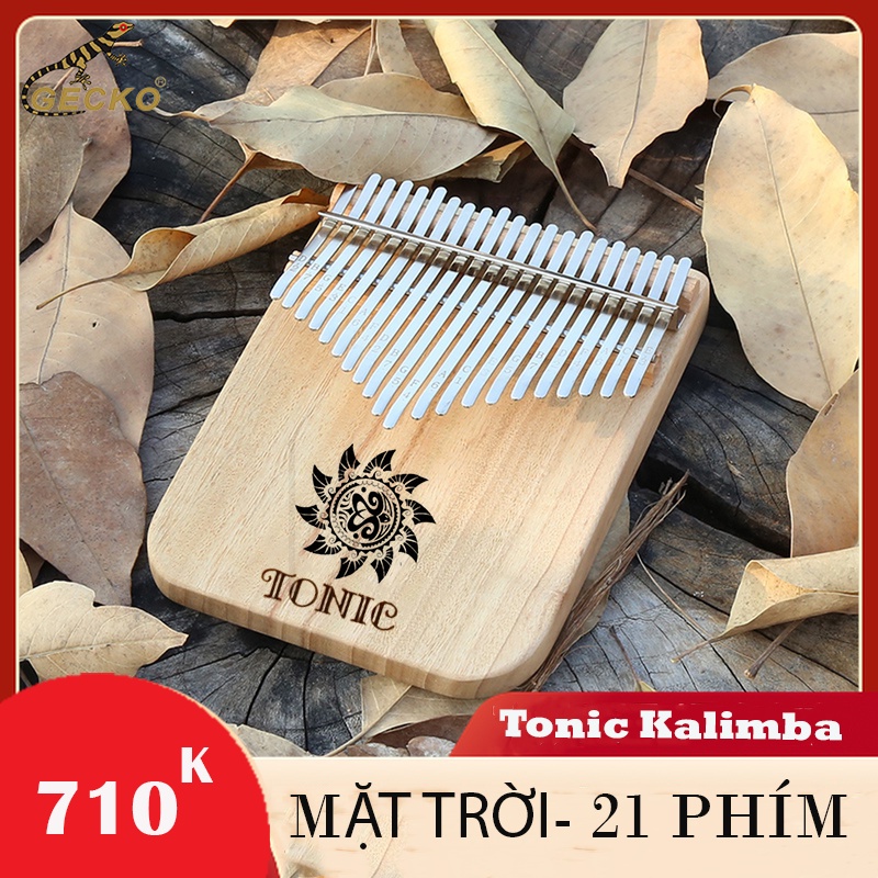 Đàn kalimba Tonic 17 phím 21 phím gỗ Tuyết Tùng TT001- Hàng chính hãng tặng G.Trình Âm vang hay không tịt nốt