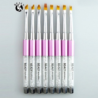 Bộ cọ vẽ móng 8 cây cán kim cương bealy
