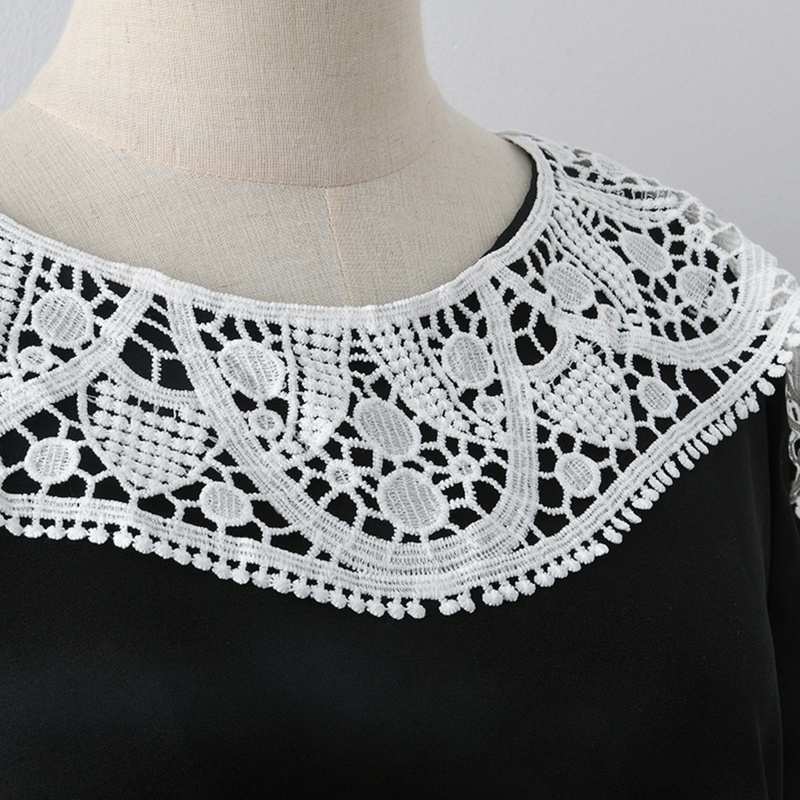 Miếng Vải Thêu Vá Cổ Áo Đầm Cưới DIY